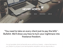 Tablet Screenshot of nevernorth.com